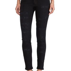 Neuw Marilyn Super High Black Distressed Jeans